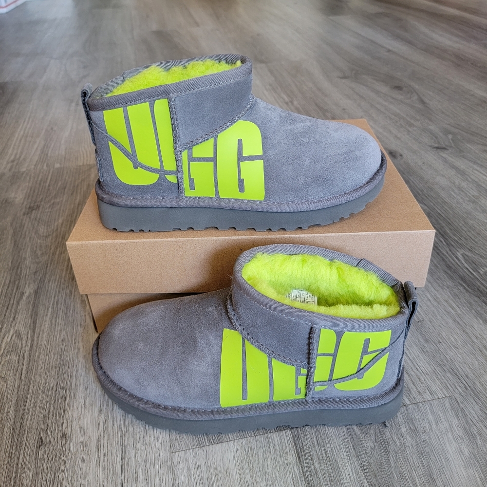 UGG Classic Ultra Mini Chopd Suede Boot